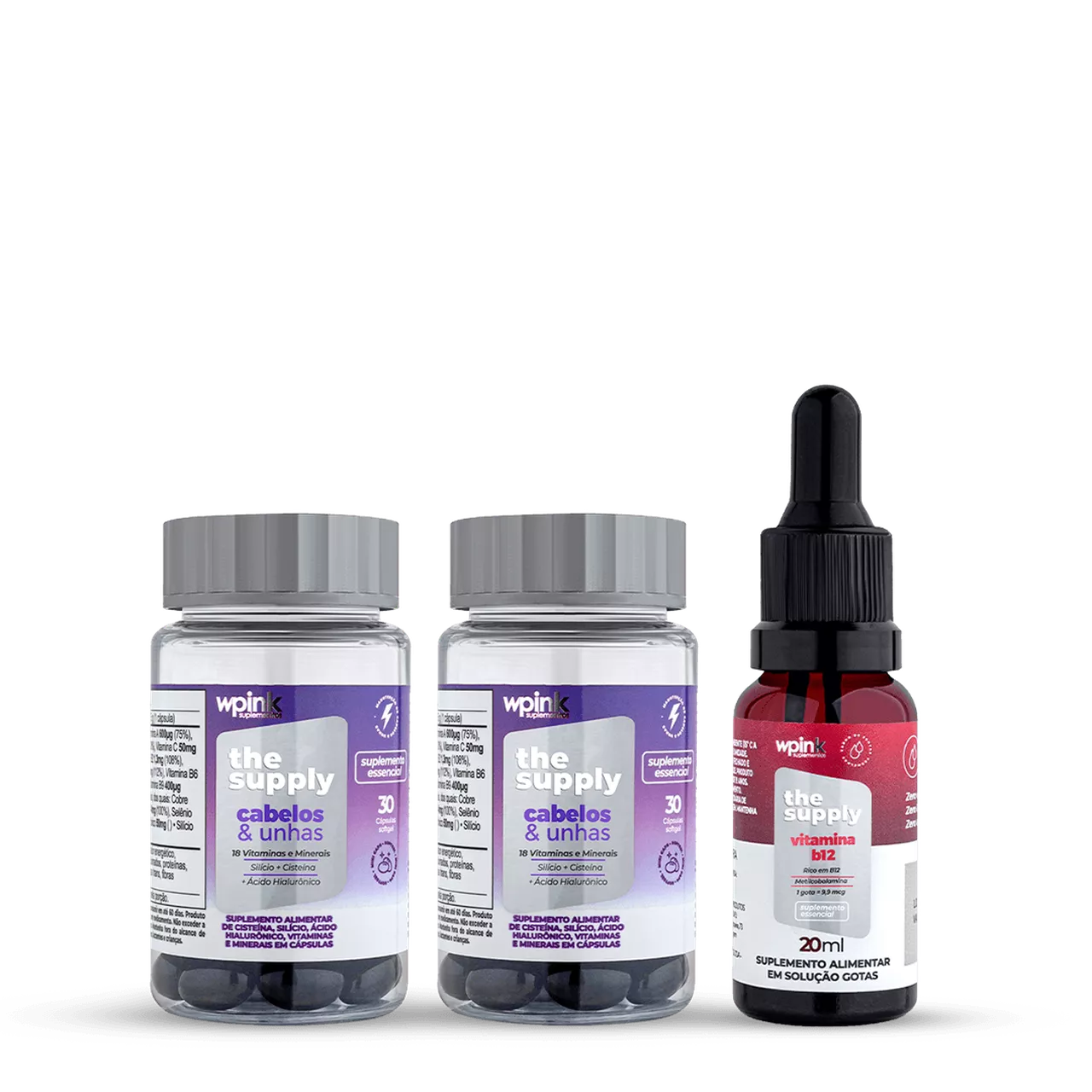 2 cabelos e unhas + vitamina b12
