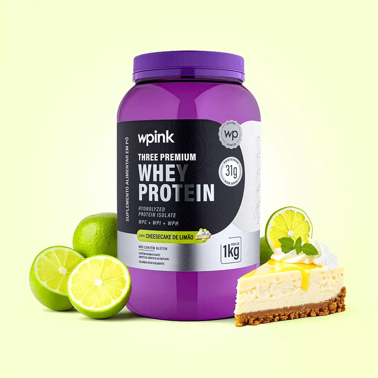 three premium whey protein cheesecake de limão 3W - (1kg) - Imagem 3