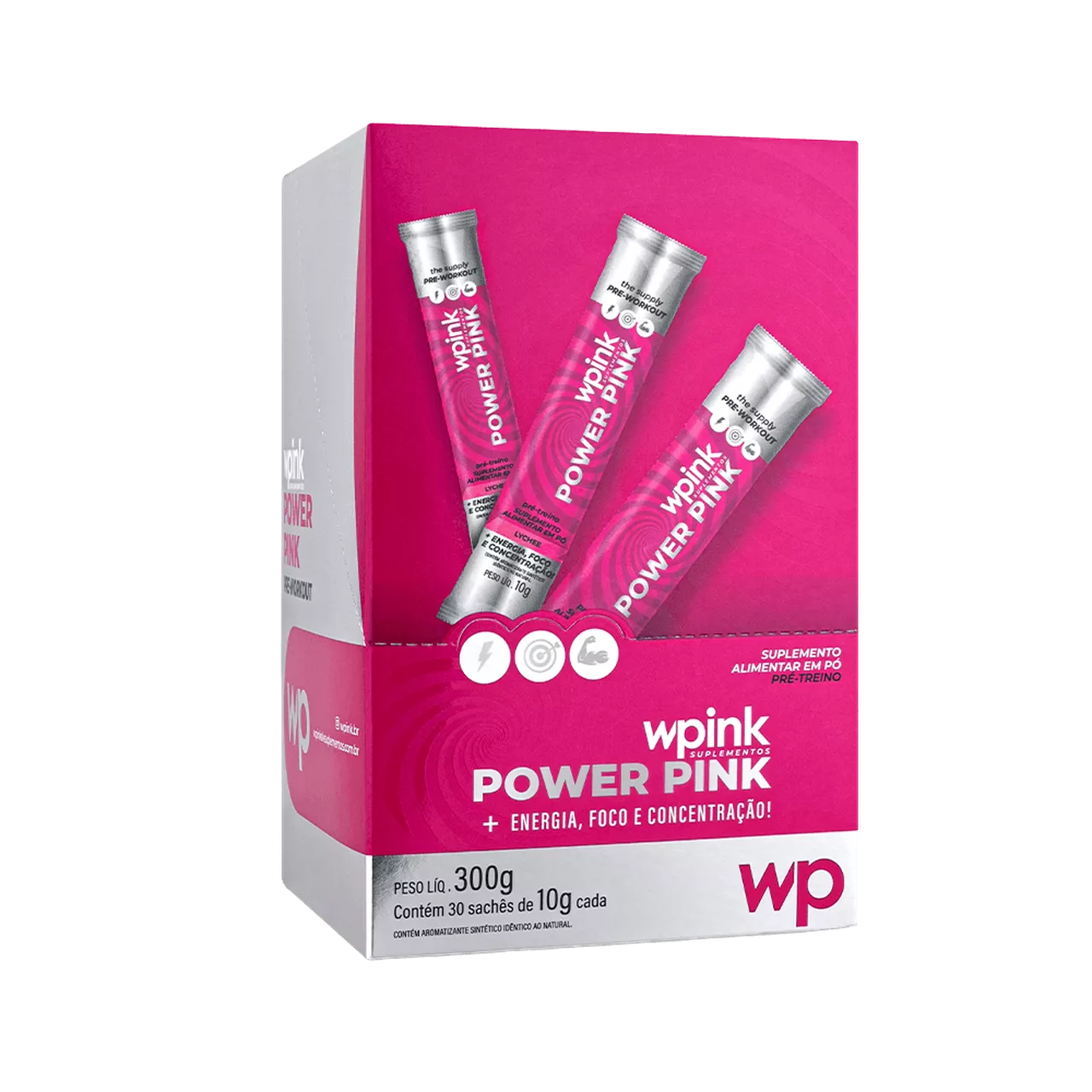 power pink de lichia - pré-treino – 300g - Imagem 4