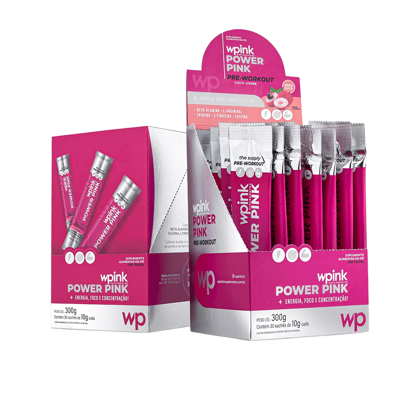 power pink de lichia - pré-treino – 300g - Imagem 5