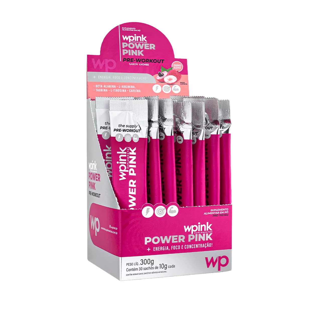 power pink de lichia - pré-treino – 300g - Imagem 6